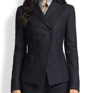 🔥A-K-R-I-S- •punto doublebreast pinstripe blazer